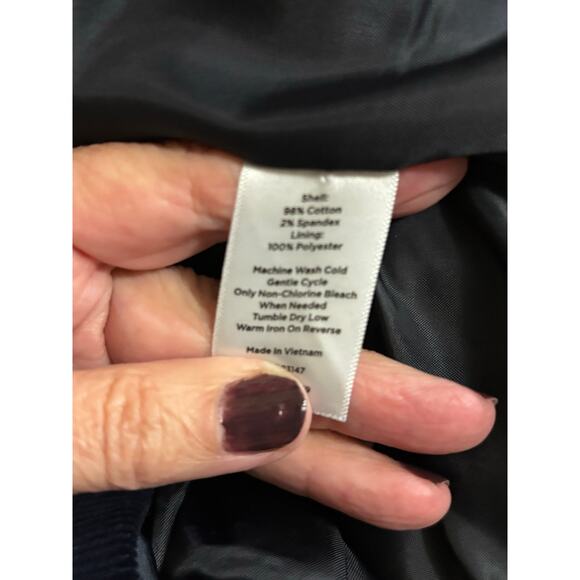 Talbots navy corduroy blazer, preppy, academia, layering, Heritage, timeless - Picture 7 of 7